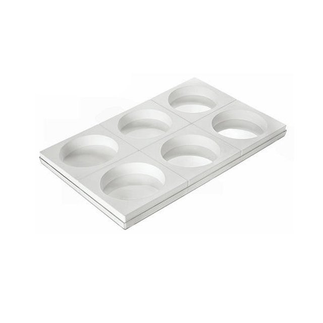 Obrázek produktu SIL FORMA SILIKON bílá - DORTOVÁ KULATÁ Ø160mm v.50mm 1000ml SADA 6ks