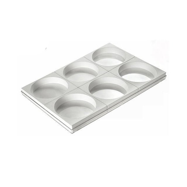 Obrázek produktu SIL FORMA SILIKON bílá - DORTOVÁ ČTVEREC 180x180mm v.40mm 1248ml 6ks SADA