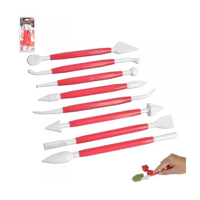 Obrázek produktu VK SADA KOSTIC - oboustranné nástroje na modelování žluto/zelené 8ks