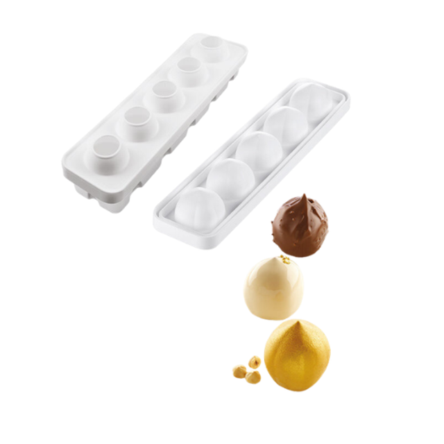 Obrázek produktu SIL FORMA SILIKON bílá - NOCCIOLA 125 (ořech) 125 59x59mm v.62mm 125ml