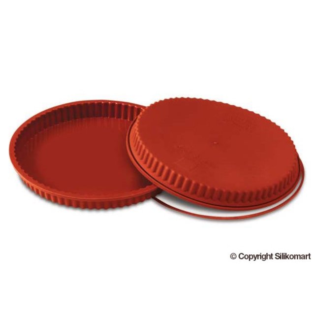 Obrázek produktu SIL FORMA SILIKON terakota - KOLÁČOVÁ VROUBKOVANÁ Ø280mm v.30mm 1750ml 1ks