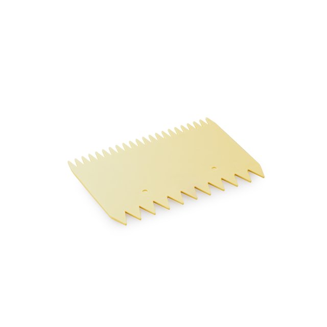 Obrázek produktu TH KARTA plast žlutá zubatá oboustranná 11x7,5cm