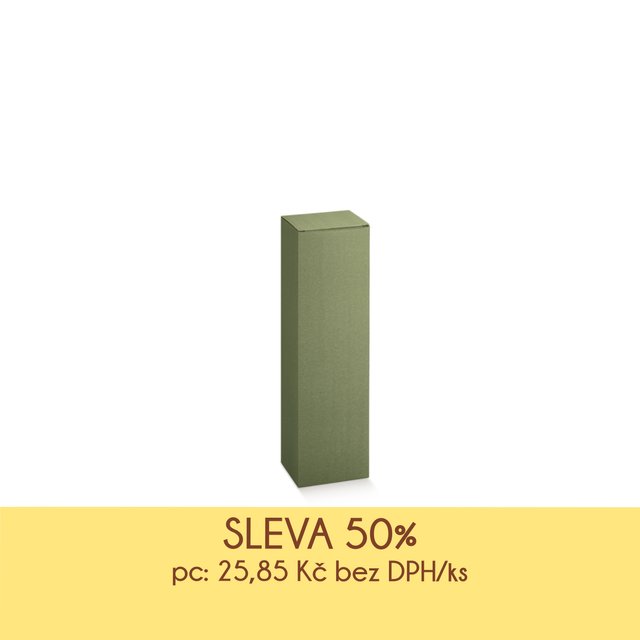 Obrázek produktu SC Krabice na víno potisk LINEA VERDE zelená 11x11x v.39 cm - DOPRODEJ SLEVA 50%