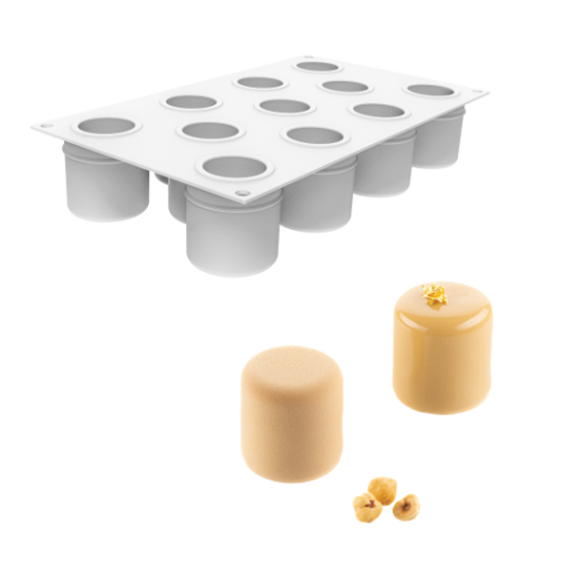 Obrázek produktu SIL FORMA SILIKON bílá - CILINDRO 3D 100 pr.50mm v.55mm 100ml