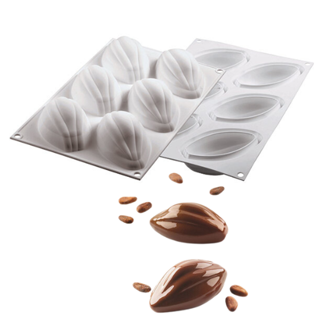 Obrázek produktu POUŽITÉ - SIL FORMA SILIKON bílá - CACAO XS 12 50 x 28mm, v. 19mm 12,5ml - SLEVA 20%