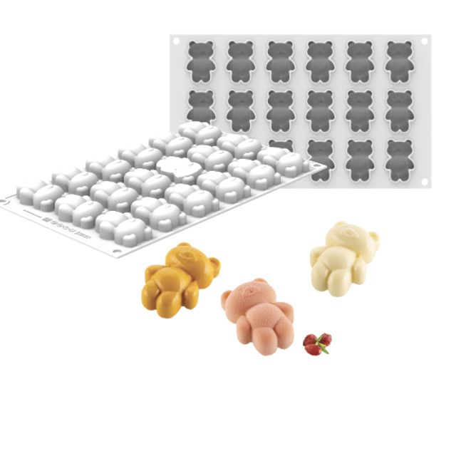 Obrázek produktu SIL FORMA SILIKON bílá - TEDDY BEAR XS20 50x36mm, v.21mm
