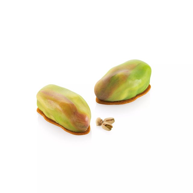 Obrázek produktu SIL FORMA SILIKON bílá - PISTACCHIO 120 99x56mm v.40mm 100ml + vykrajovátko, 6ks