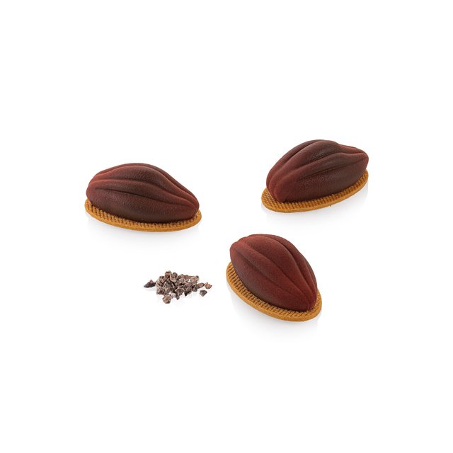 Obrázek produktu SIL FORMA SILIKON bílá - CACAO 30 67x37mm v.26mm 30ml + vykrajovátko, 12ks