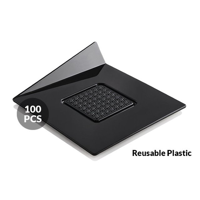 Obrázek produktu SIL PODNOS pod dezert ČTVERCOVÝ ČERNÝ 83x83mm 100ks
