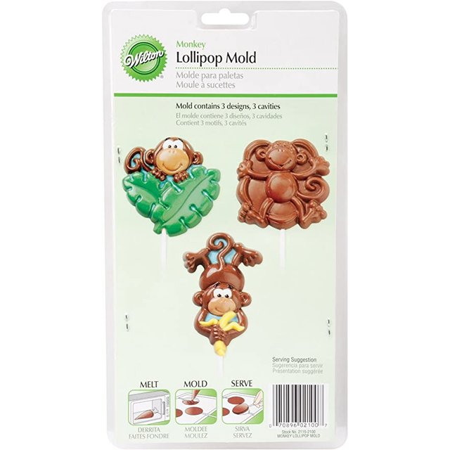 Obrázek produktu WILTON Forma na čokoládu lízátka opice