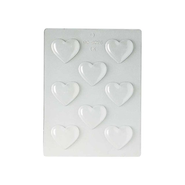 Obrázek produktu MA FORMA NA ČOKOLÁDU PLAST - SRDCE 52x42mm v.12mm 8ks