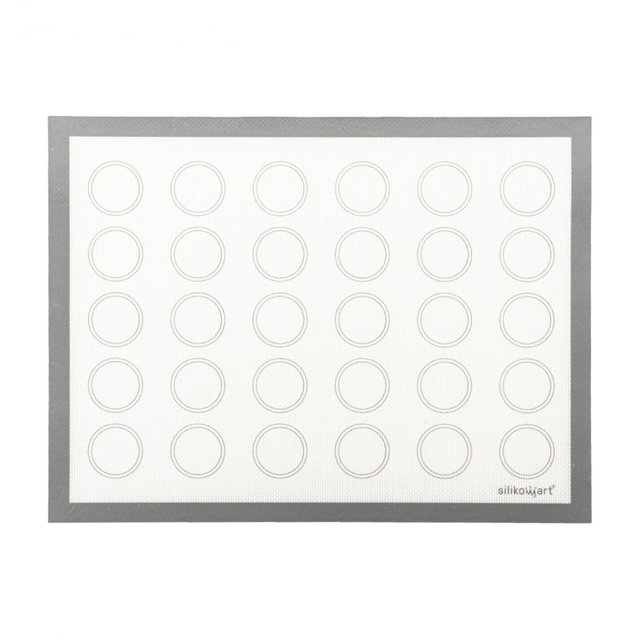 Obrázek produktu SIL PODLOŽKA na PEČENÍ - FIBERGLASS průhledná s kruhy 400x300mm (v krabičce)