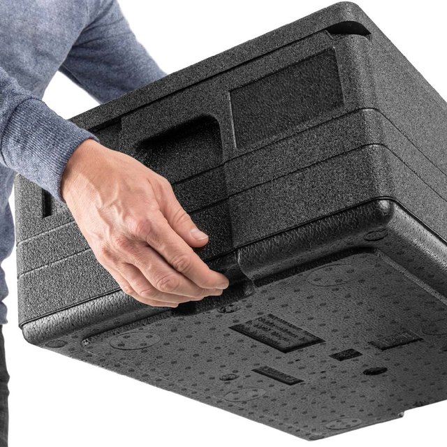 Obrázek produktu TH Box přepravní černý s patrem na 6 chladicích vložek 60x40x27cm 50litrů