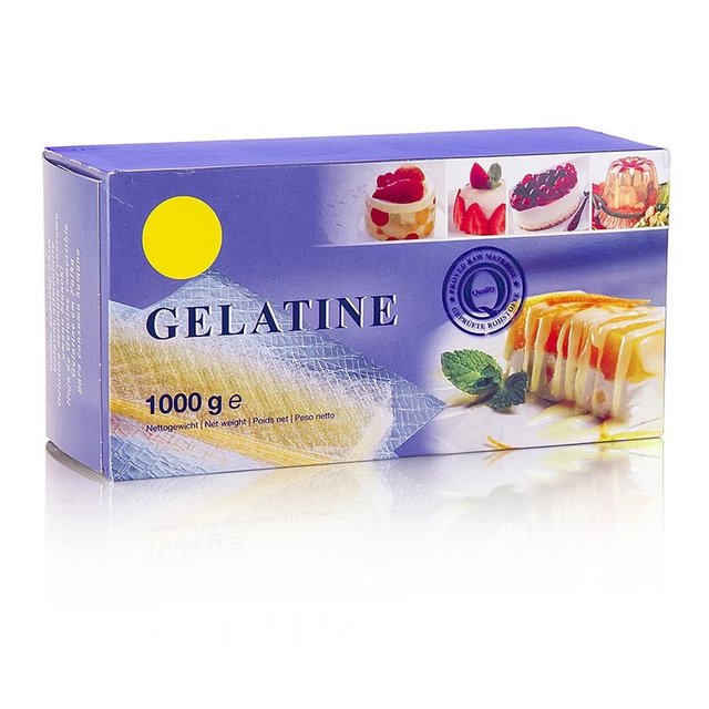 Obrázek produktu PLÁTKOVÁ ŽELATINA 160-180 BLOOM 400 ks/kg 1 kg