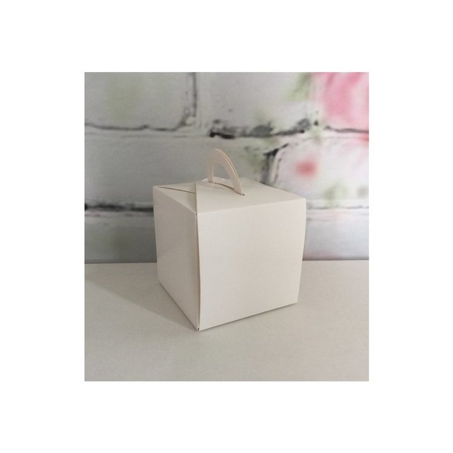 Obrázek produktu SA KRABIČKA bílá - na 1ks cupcake/muffin 10x10x10cm (25ks v balení) plná krabička