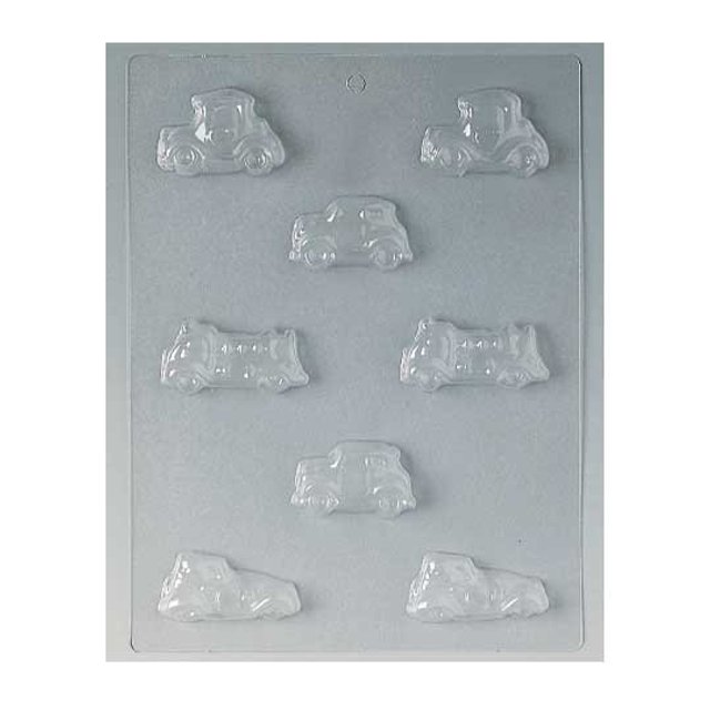 Obrázek produktu MA FORMA NA ČOKOLÁDU PLAST - AUTO VETERÁN 6ks+ HASIČI cca 5x3cm SE SLEVOU 50%