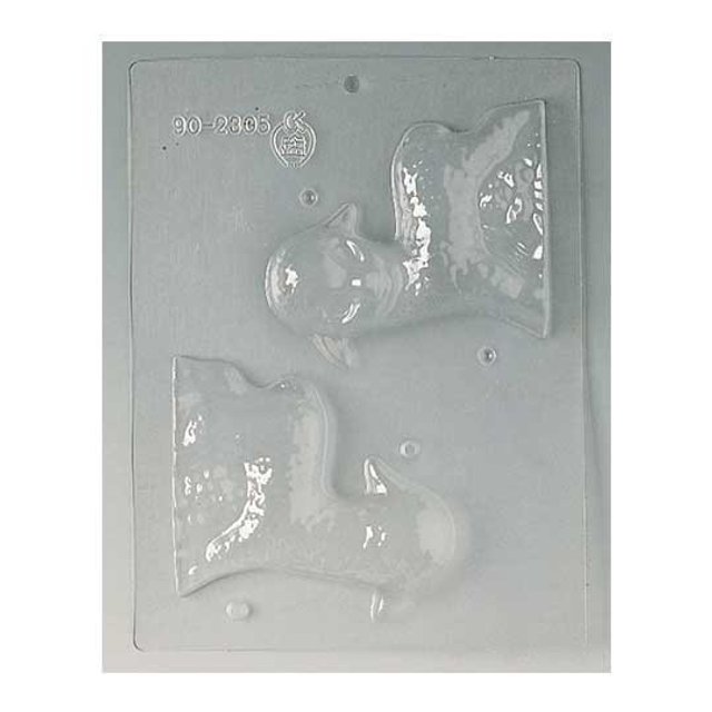 Obrázek produktu MA FORMA NA ČOKOLÁDU PLAST - JEHNĚ 2x1/2 cca v.11cm SE SLEVOU 50%
