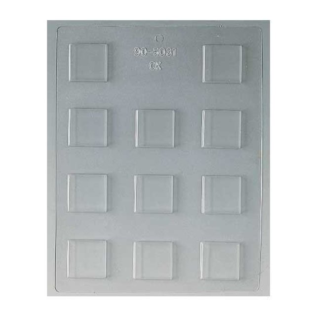 Obrázek produktu MA FORMA NA ČOKOLÁDU PLAST - ČTVEREC  11ks 3,3x3,3x0,5cm SE SLEVOU 50%