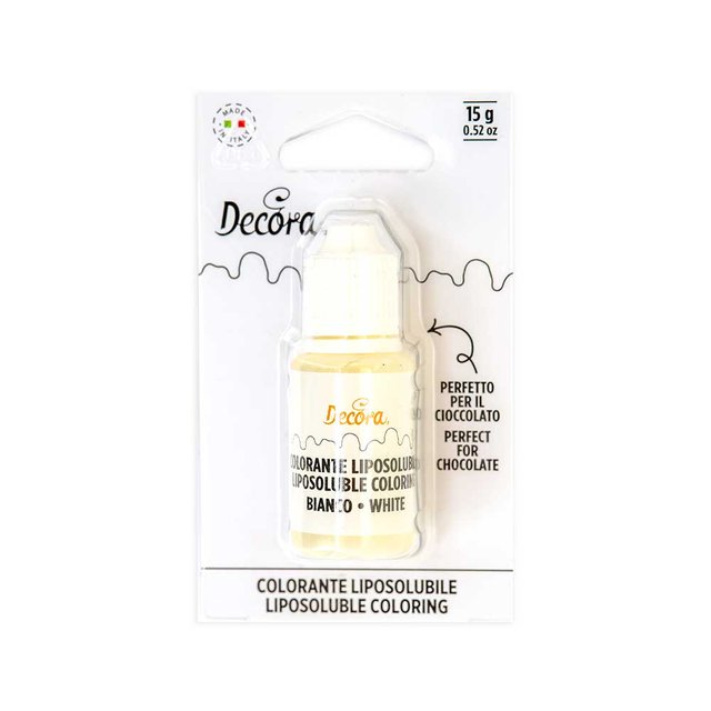 Obrázek produktu DECO Barva tekutá bílá rozpustná v tucích 15g BEZ E171