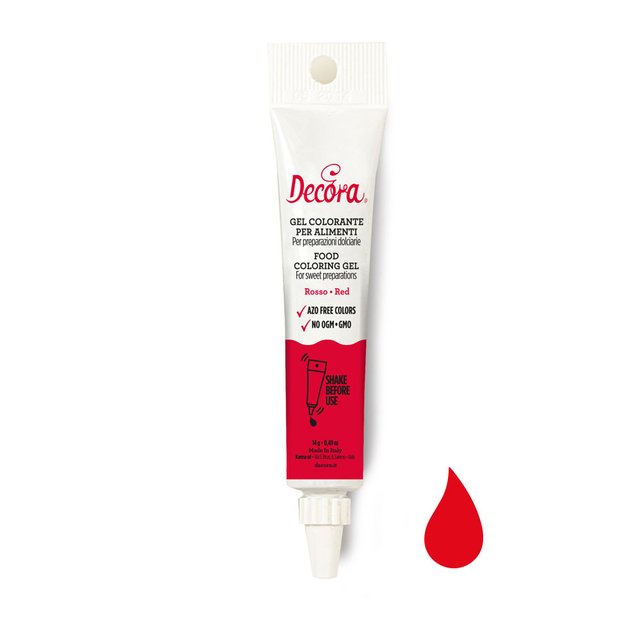 Obrázek produktu DECO Barva gelová červená (red) 14g