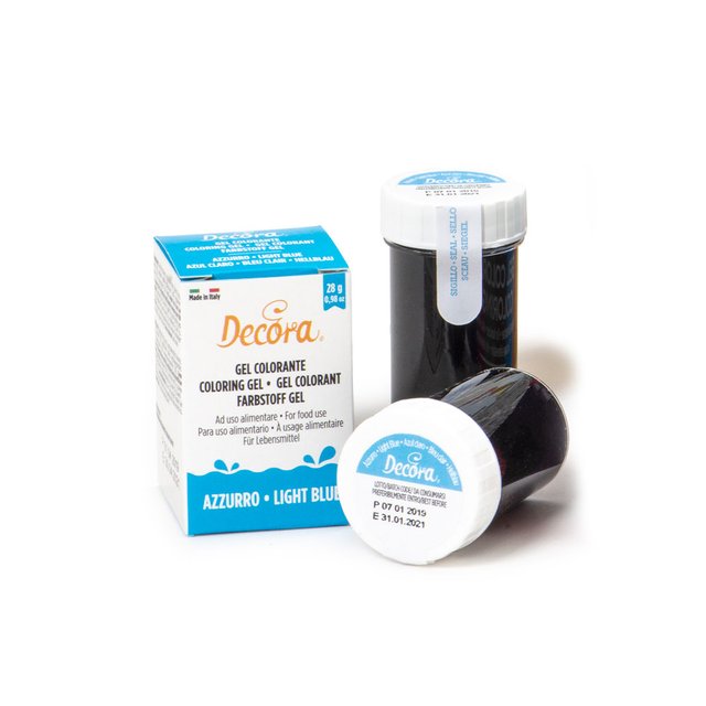 Obrázek produktu DECO Barva gelová modrá světlá (light blue) 28g - DOPRODEJ