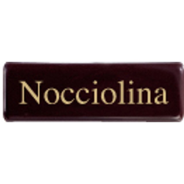 Obrázek produktu PCB DEKOR NÁPIS NOCCIOLINA obdelník 4,5x1,5cm 450ks