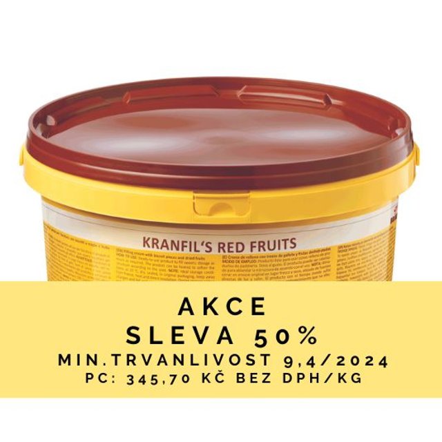 Obrázek produktu BRAUN Kranfils náplň s křupinkami červené ovoce 3kg AKCE SE SLEVOU 50%