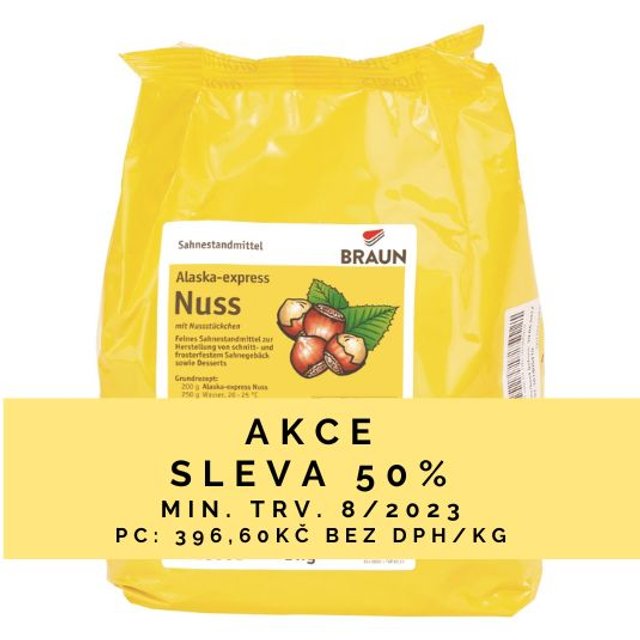 Obrázek produktu BRAUN ALASKA EXPRES lískový oříšek 5x1kg AKCE 50% dmt 5 a 7/2026