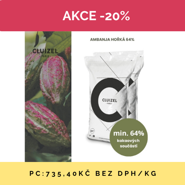 Obrázek produktu MC ČOKOLÁDA GRAND CRU AMBANJA HOŘKÁ 64% 2x10kg