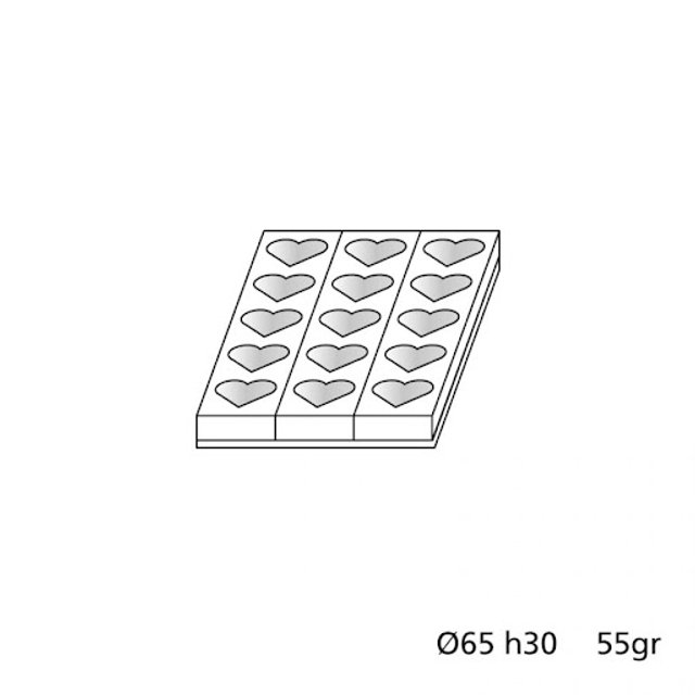 Obrázek produktu MA FORMA na dezerty - MONOPORCE SRDCE  v.3mm SE SLEVOU 50%