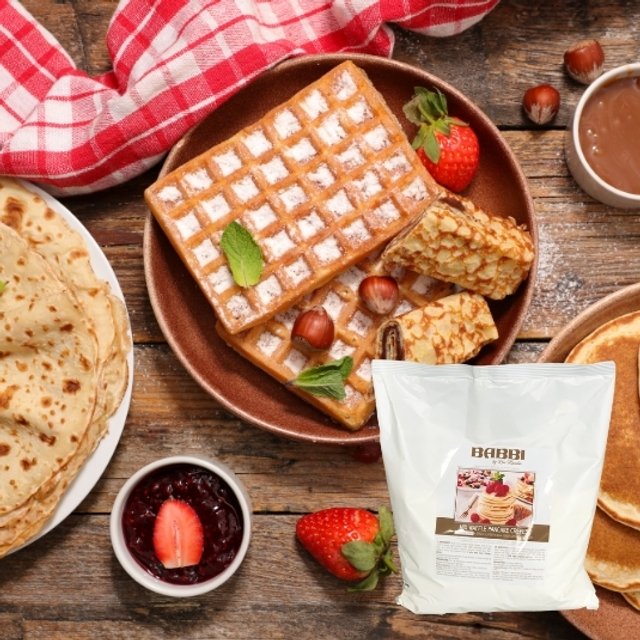 Obrázek produktu BABBI MIX NA WAFLE PALAČINKY A CREPES bezlepková 4x2,5kg
