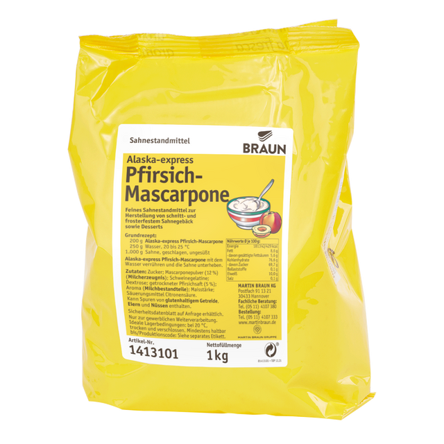 Obrázek produktu BRAUN ALASKA EXPRES - broskev a mascarpone 5x1kg