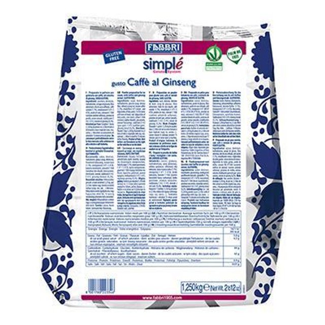 Obrázek produktu FABBRI SIMPLE KÁVA ŽENŠEN (CAFFE GINSENG) 12x1,25 kg