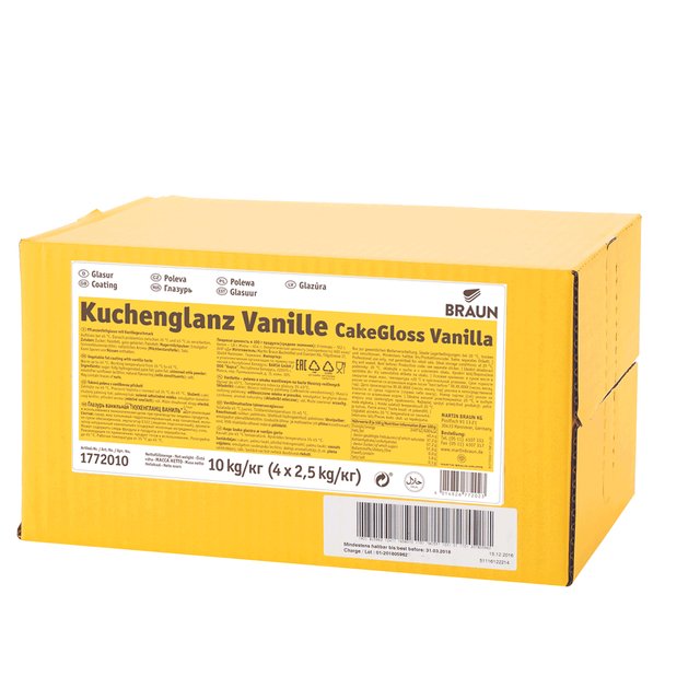Obrázek produktu BRAUN CAKEGLOSS POLEVA VANILKA blok 4x2,5kg