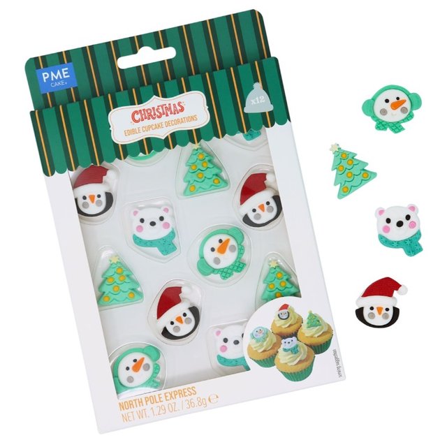 Obrázek produktu PME Dekorace cukrové VÁNOCE - North Pole Express 12ks - AKCE 50% dmt 5/26