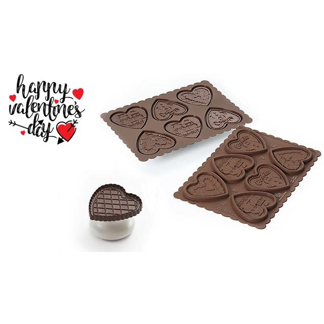 Obrázek produktu SIL FORMA SILIKON na SUŠENKY COOKIES - SRDCE (forma a vykrajovátko)