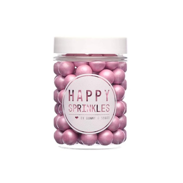 Obrázek produktu HS Dekorace čokoládové CRUNCH CHOCO PINK M (kuličky růžové) 90g - doprodej