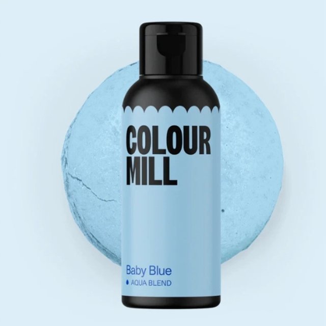 Obrázek produktu COLOUR MILL BARVA TEKUTÁ na vodní bázi - Baby blue (modrá světlá) 20ml - černá lahvička