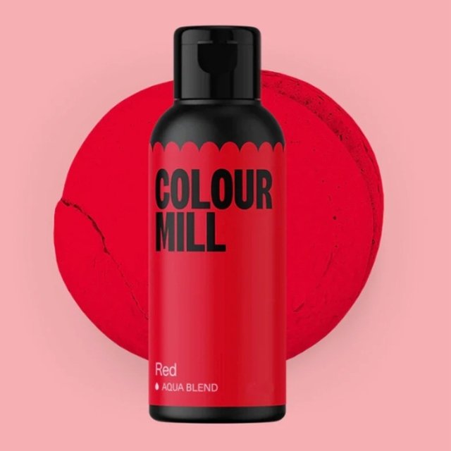 Obrázek produktu COLOUR MILL BARVA TEKUTÁ na vodní bázi - Red (červená) 20 ml - černá lahvička