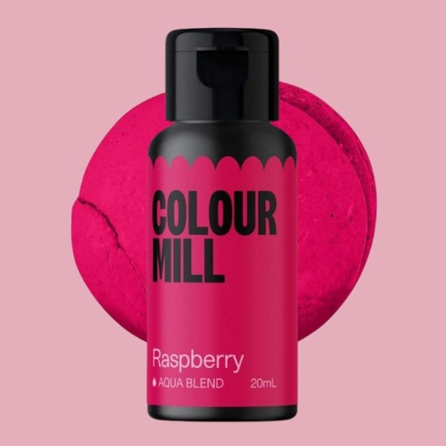 Obrázek produktu COLOUR MILL BARVA TEKUTÁ na vodní bázi - Raspberry (červená malinová) 20 ml - černá lahvička