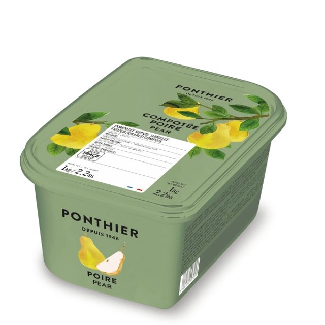 Obrázek produktu PONTHIER MRAŽENÉ COMPOTÉ HRUŠKA WILLIAMS s cukrem 1 kg