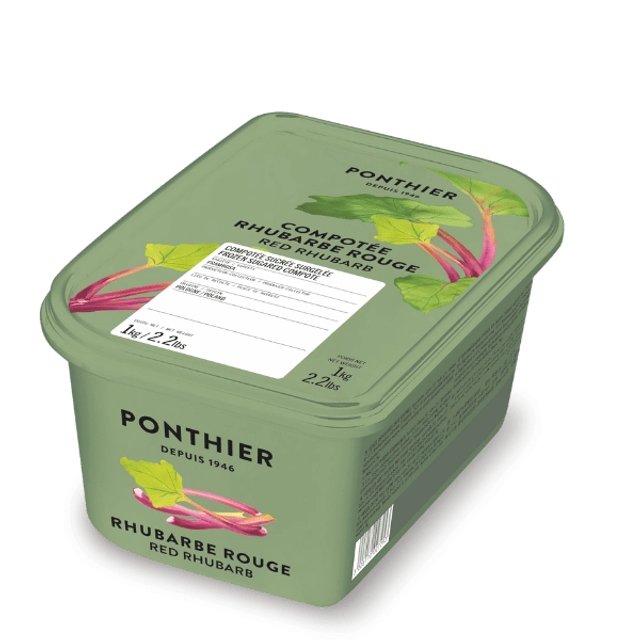 Obrázek produktu PONTHIER MRAŽENÉ COMPOTÉ REBARBORA FRAMBOSA s cukrem 1 kg