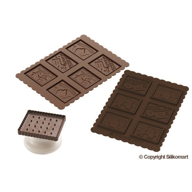 Obrázek produktu SIL FORMA SILIKON na SUŠENKY COOKIES - GNAM GNAM (forma a vykrajovátko)