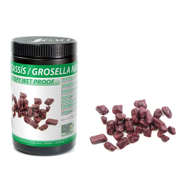 Obrázek produktu SOSA Crispy WP ČERNÝ RYBÍZ - kousky černého rybízu v kakaovém másle 400g - již se nevrábí