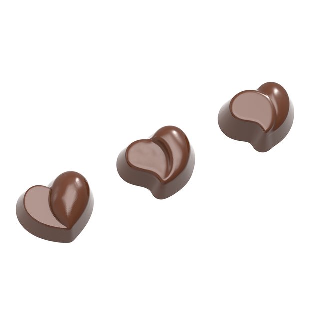 Obrázek produktu CW FORMA NA PRALINKY - SRDCE 2,9x3,4cm v.1,7cm 12g 21ks