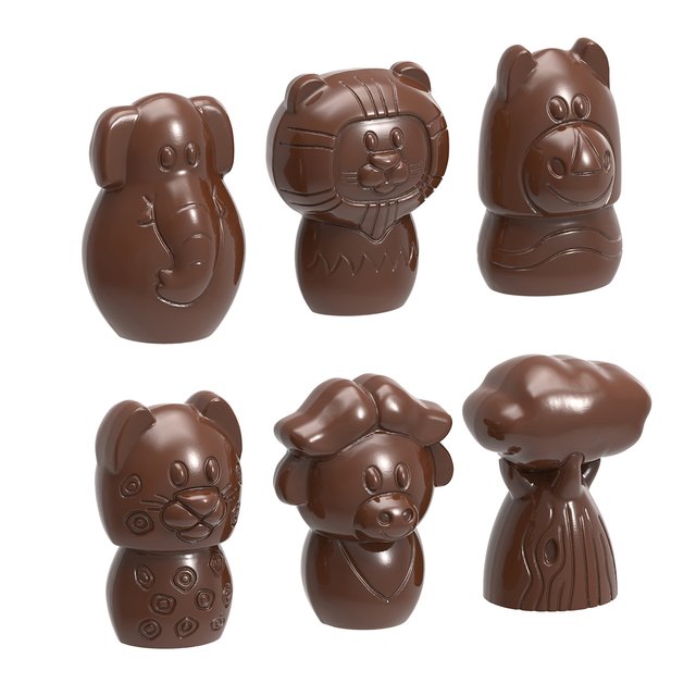 Obrázek produktu CW FORMA NA PRALINKY - ZVÍŘÁTKA 6 figurek 12 ks