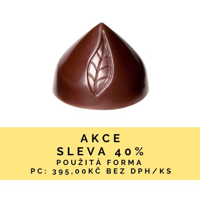 Obrázek produktu POUŽITÉ - CW FORMA NA PRALINKY - DOME S LISTEM 2,6x2,6cm v.1,9cm 7,5g 21ks - SLEVA 40%