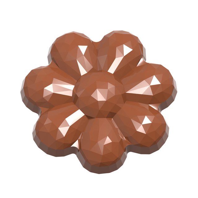 Obrázek produktu CW FORMA NA PRALINKY - KVĚTINA FACET pr.4,2cm v.0,65cm 6,5g 10ks