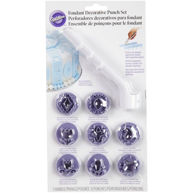Obrázek produktu WILTON VYKRAJOVÁTKA + razítka- punch set s držákem - AKCE
