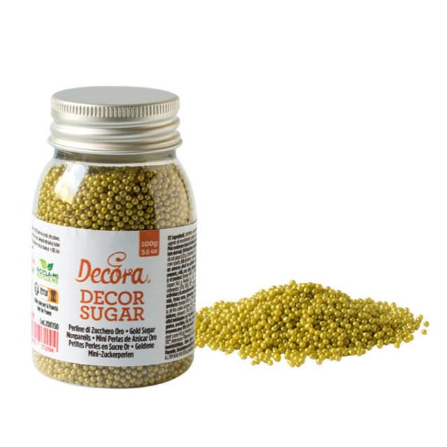 Obrázek produktu DECO CUKROVÉ ZDOBENÍ KULIČKY MINI ZLATÉ 100g